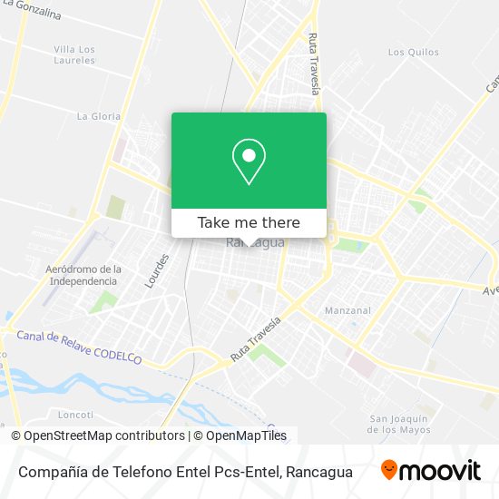 Compañía de Telefono Entel Pcs-Entel map