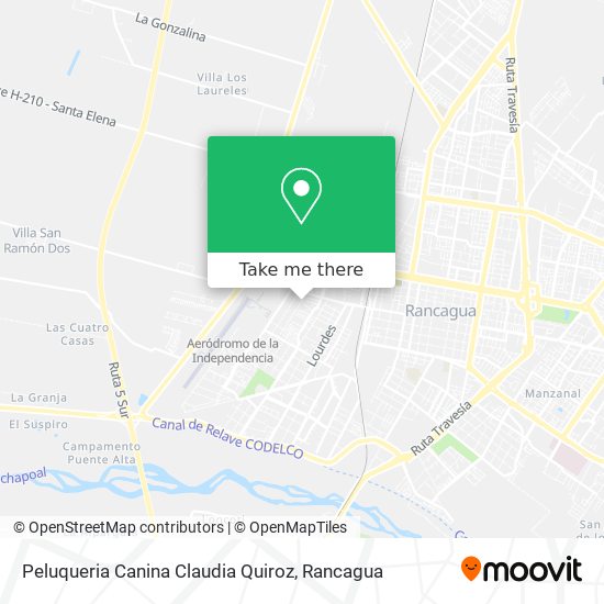 Mapa de Peluqueria Canina Claudia Quiroz