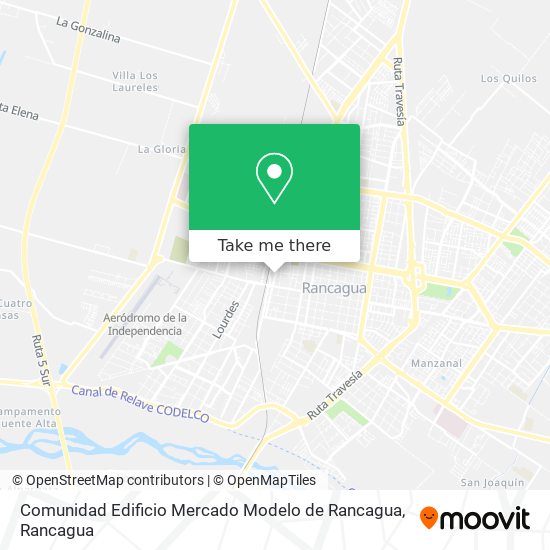 Comunidad Edificio Mercado Modelo de Rancagua map
