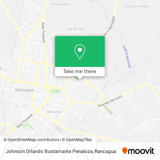 Johnson Orlando Bustamante Penaloza map