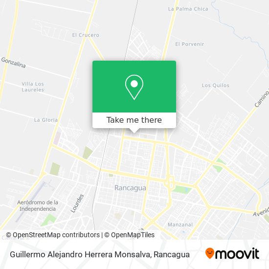 Guillermo Alejandro Herrera Monsalva map