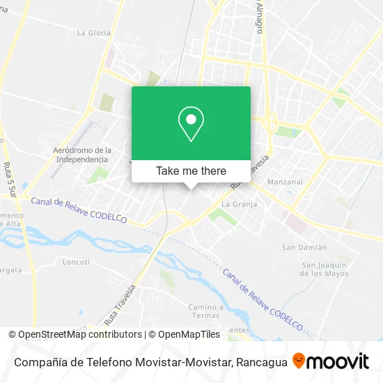 Compañía de Telefono Movistar-Movistar map