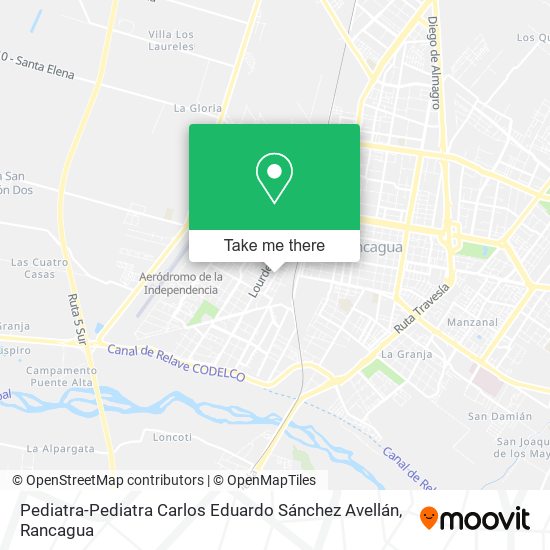 Mapa de Pediatra-Pediatra Carlos Eduardo Sánchez Avellán
