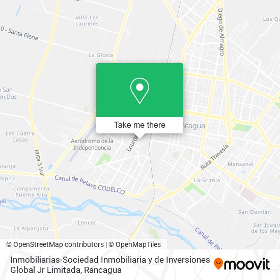 Mapa de Inmobiliarias-Sociedad Inmobiliaria y de Inversiones Global Jr Limitada