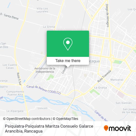Psiquiatra-Psiquiatra Maritza Consuelo Galarce Arancibia map