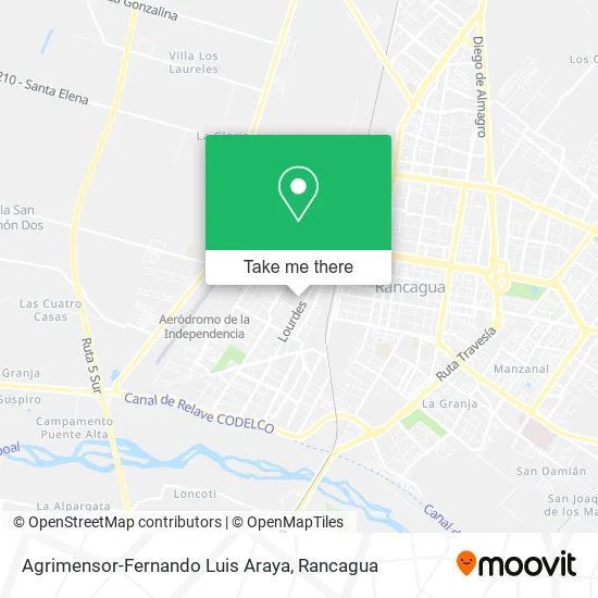 Agrimensor-Fernando Luis Araya map