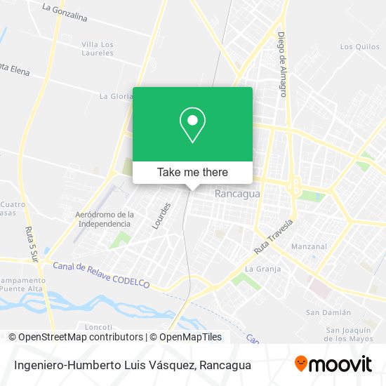 Ingeniero-Humberto Luis Vásquez map