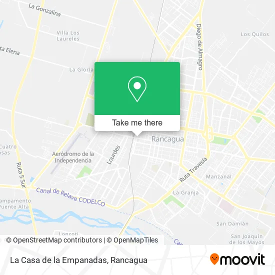 La Casa de la Empanadas map