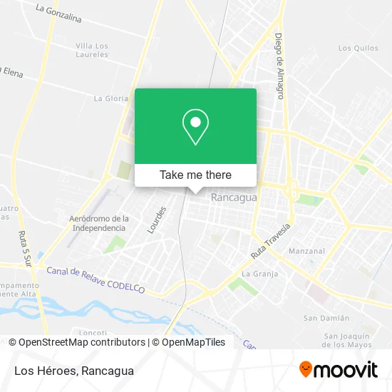 Los Héroes map