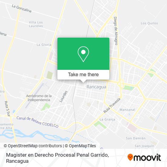 Magister en Derecho Procesal Penal Garrido map