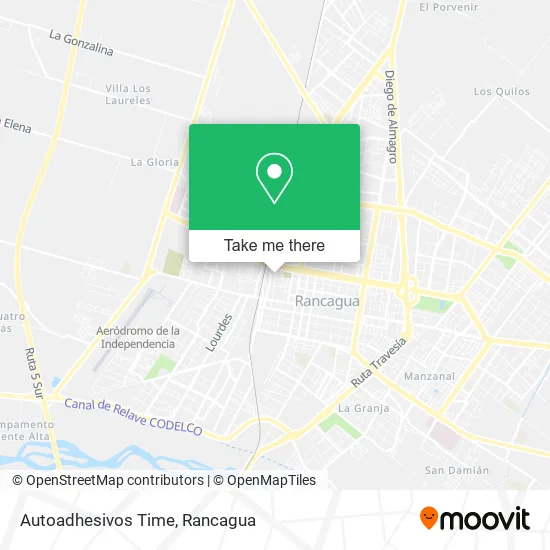 Autoadhesivos Time map