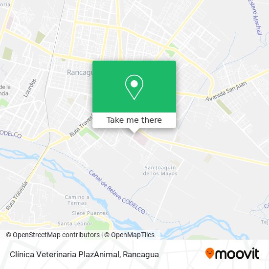 Mapa de Clínica Veterinaria PlazAnimal
