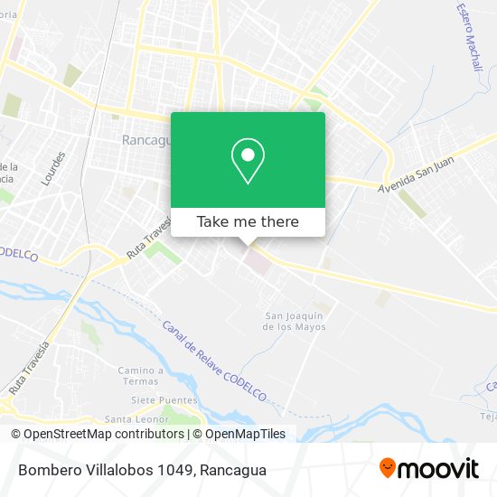 Mapa de Bombero Villalobos 1049