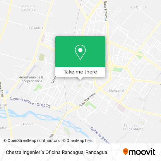 Chesta Ingeniería Oficina Rancagua map