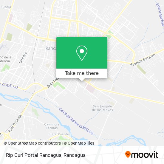 Mapa de Rip Curl Portal Rancagua