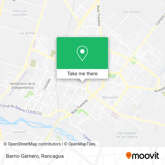 Barrio Gamero map