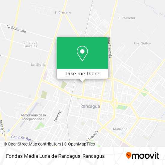 Mapa de Fondas Media Luna de Rancagua