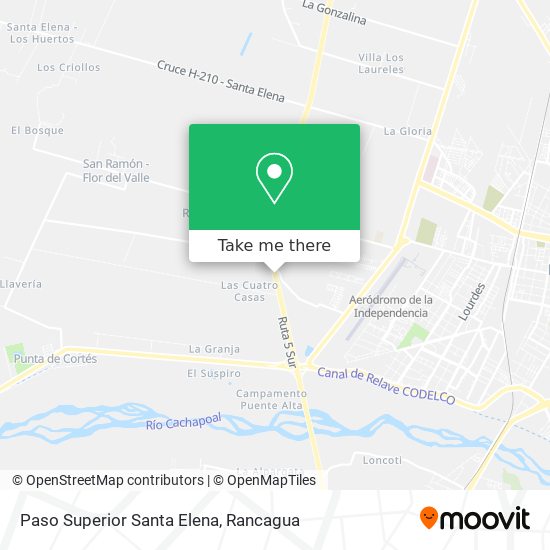 Paso Superior Santa Elena map