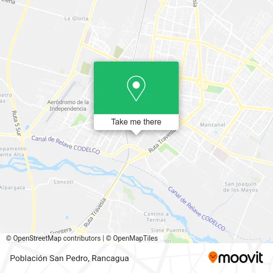 Población San Pedro map