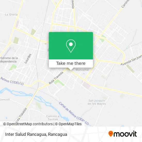 Inter Salud Rancagua map