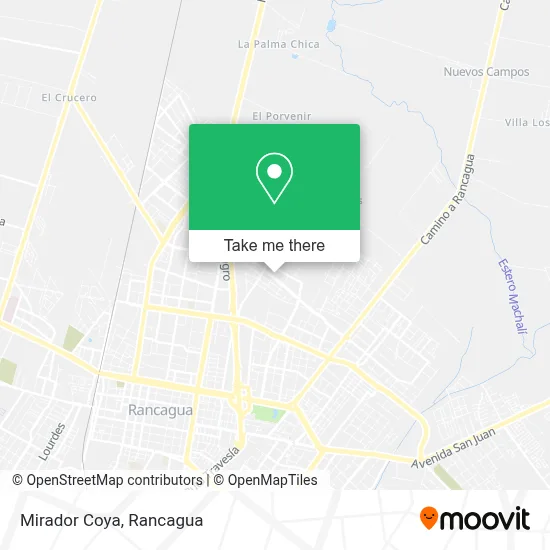 Mirador Coya map