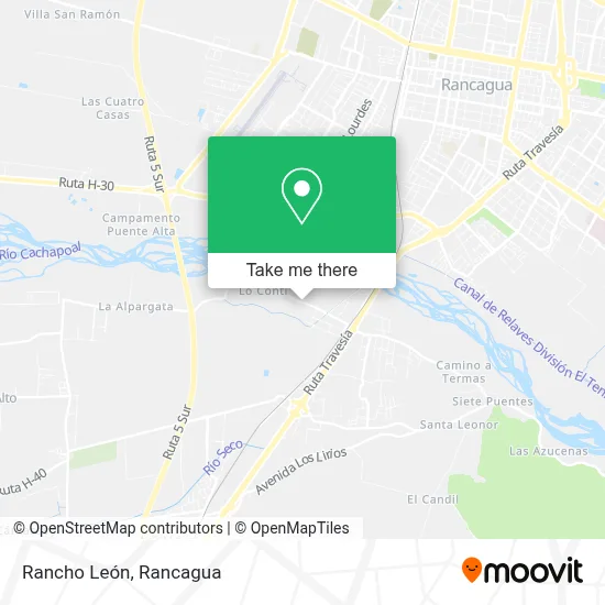 Rancho León map