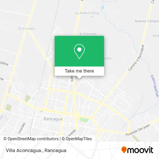 Villa Aconcagua. map