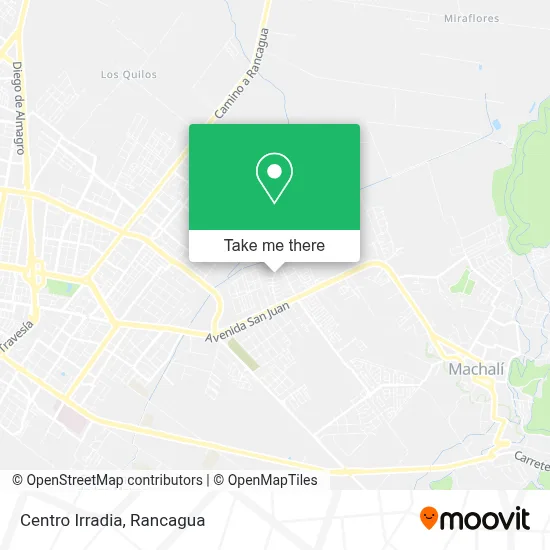 Centro Irradia map