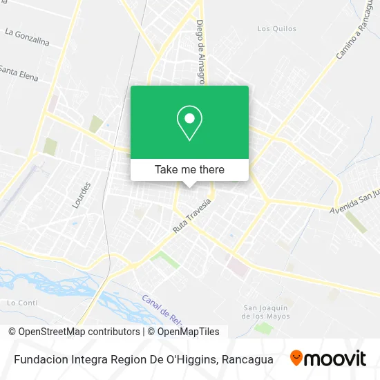 Fundacion Integra Region De O'Higgins map