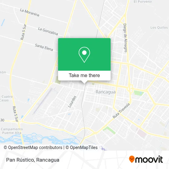 Pan Rústico map