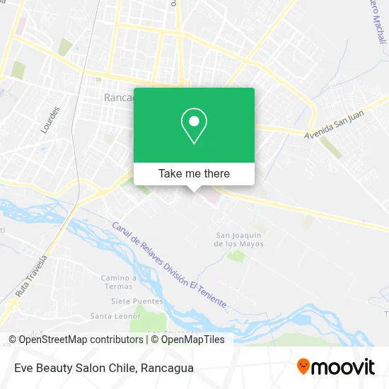 Eve Beauty Salon Chile map