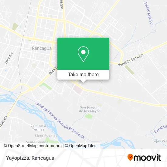 Yayopizza map