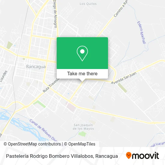 Pastelería Rodrigo Bombero Villalobos map