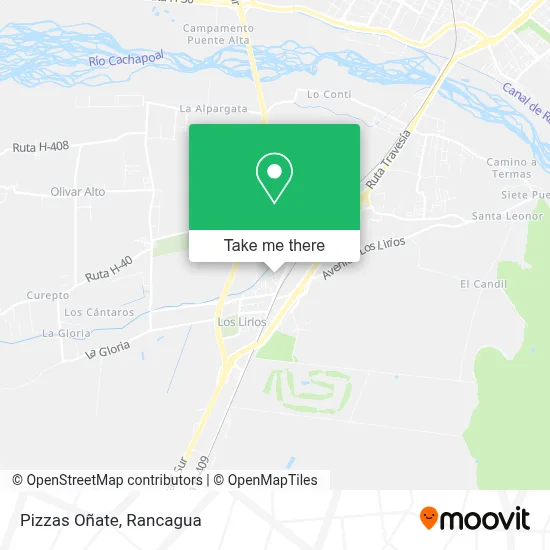 Pizzas Oñate map