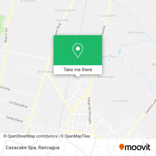 Casacake Spa map