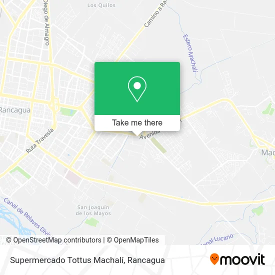 Supermercado Tottus Machalí map