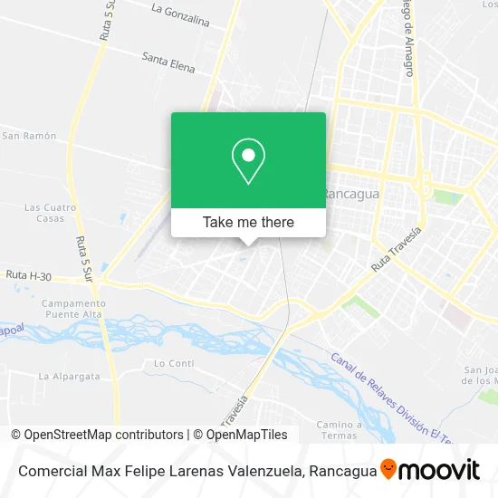 Comercial Max Felipe Larenas Valenzuela map