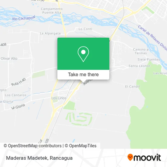 Maderas Madetek map