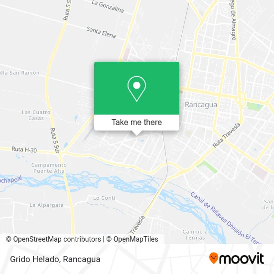 Grido Helado map