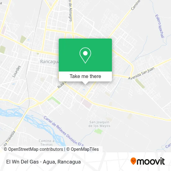 El Wn Del Gas - Agua map
