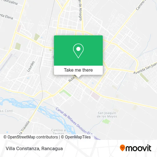 Villa Constanza map