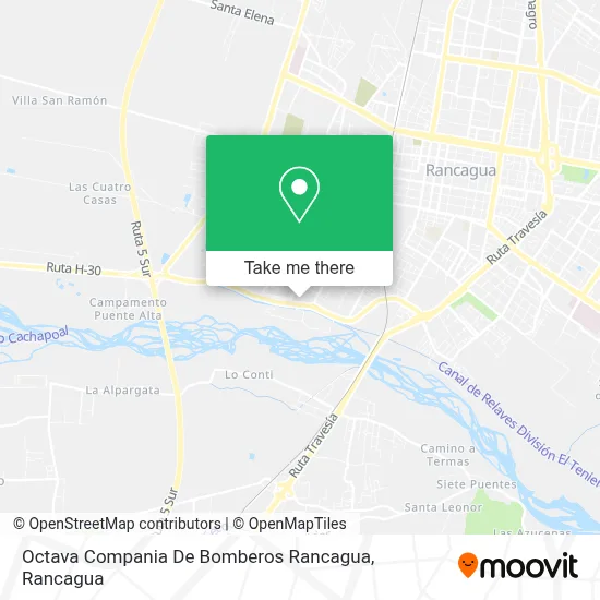Octava Compania De Bomberos Rancagua map
