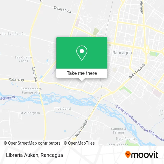 Librería Aukan map