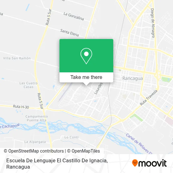 Escuela De Lenguaje El Castillo De Ignacia map