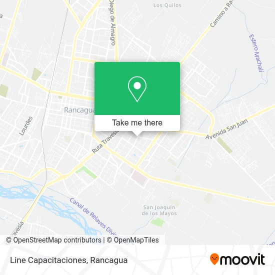 Line Capacitaciones map