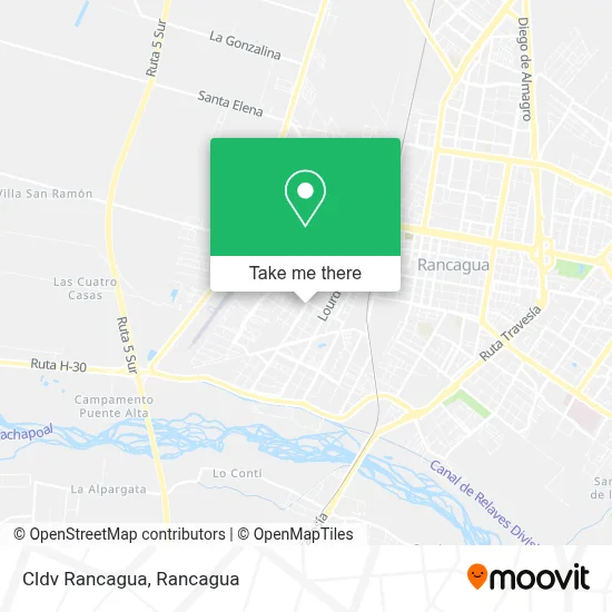 Cldv Rancagua map