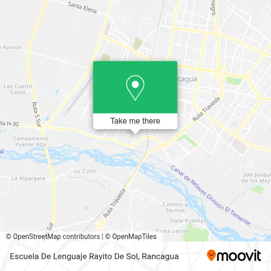 Escuela De Lenguaje Rayito De Sol map