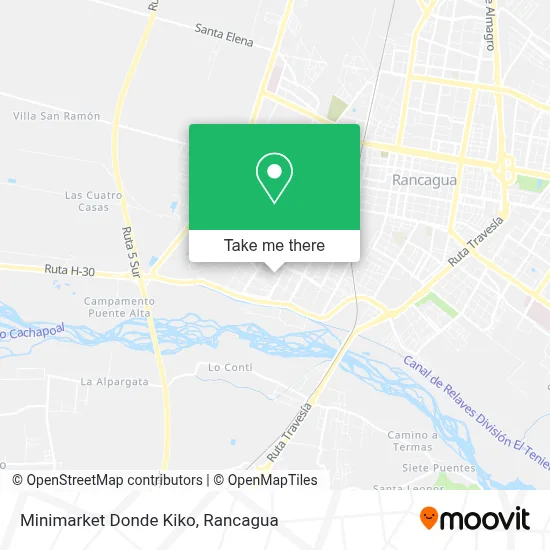 Minimarket Donde Kiko map