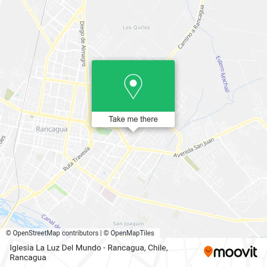 Iglesia La Luz Del Mundo - Rancagua, Chile map