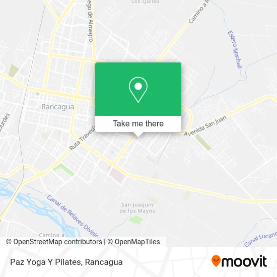 Paz Yoga Y Pilates map